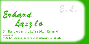 erhard laszlo business card